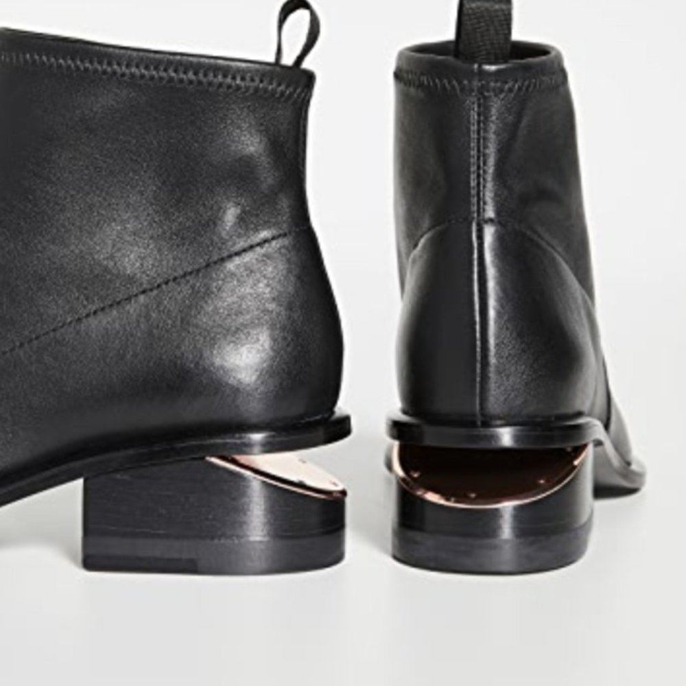 Alexander Wang Kori Booties, Black / Rosegold 7.5